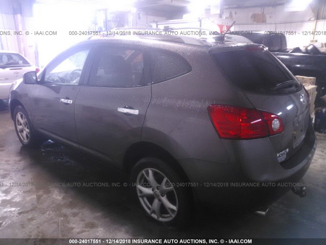 JN8AS5MTXAW025989 - 2010 NISSAN ROGUE S/SL/KROM BROWN photo 3