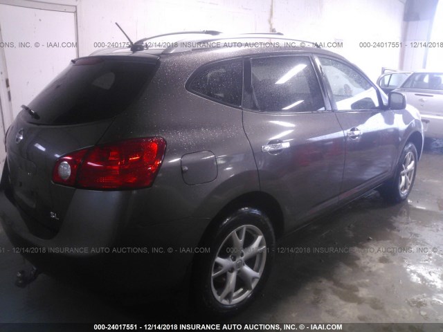 JN8AS5MTXAW025989 - 2010 NISSAN ROGUE S/SL/KROM BROWN photo 4