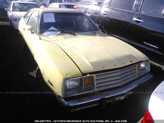 9T10Y202375 - 1979 FORD PINTO YELLOW photo 1