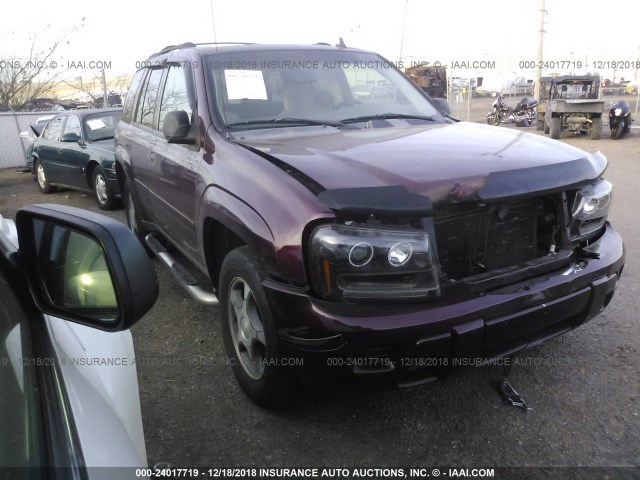 1GNDS13S872168845 - 2007 CHEVROLET TRAILBLAZER LS/LT MAROON photo 1