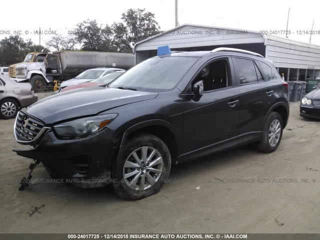 JM3KE2CY0G0745825 - 2016 MAZDA CX-5 TOURING GRAY photo 2