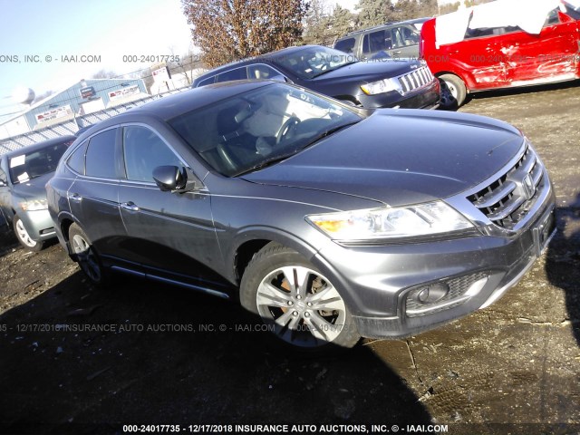 5J6TF1H35DL000588 - 2013 HONDA CROSSTOUR EX GRAY photo 1