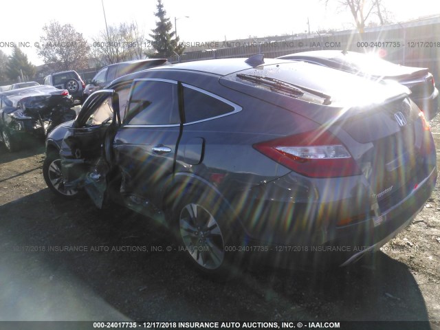 5J6TF1H35DL000588 - 2013 HONDA CROSSTOUR EX GRAY photo 3