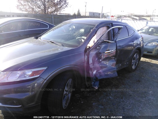 5J6TF1H35DL000588 - 2013 HONDA CROSSTOUR EX GRAY photo 6