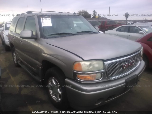 1GKEK63U32J318780 - 2002 GMC DENALI BROWN photo 1