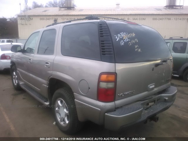 1GKEK63U32J318780 - 2002 GMC DENALI BROWN photo 3