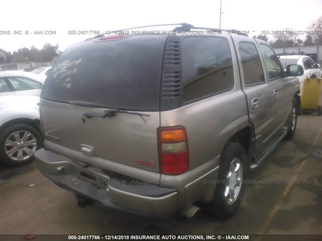 1GKEK63U32J318780 - 2002 GMC DENALI BROWN photo 4