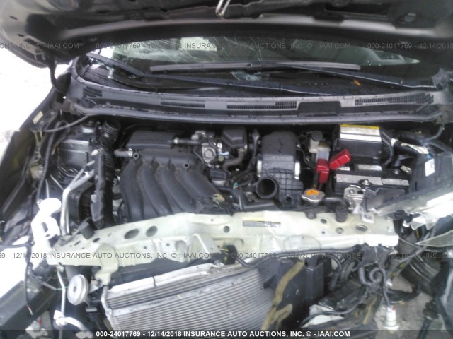 3N1CE2CP8GL379543 - 2016 NISSAN VERSA NOTE S/S PLUS/SV/SL/SR GRAY photo 10