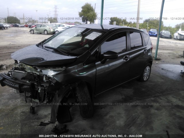3N1CE2CP8GL379543 - 2016 NISSAN VERSA NOTE S/S PLUS/SV/SL/SR GRAY photo 2