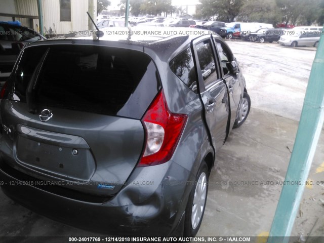 3N1CE2CP8GL379543 - 2016 NISSAN VERSA NOTE S/S PLUS/SV/SL/SR GRAY photo 4