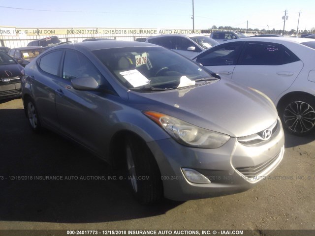 KMHDH4AE8CU377874 - 2012 HYUNDAI ELANTRA GLS/LIMITED SILVER photo 1