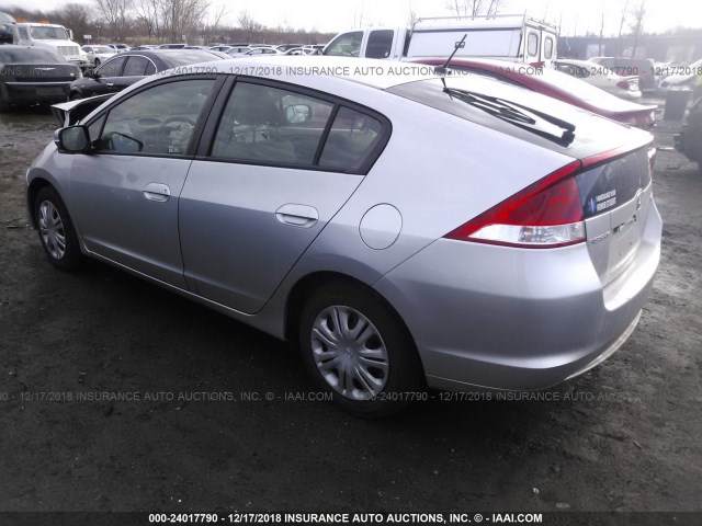 JHMZE2H50BS011283 - 2011 HONDA INSIGHT LX SILVER photo 3