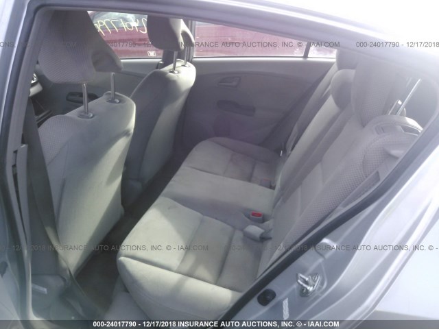 JHMZE2H50BS011283 - 2011 HONDA INSIGHT LX SILVER photo 8