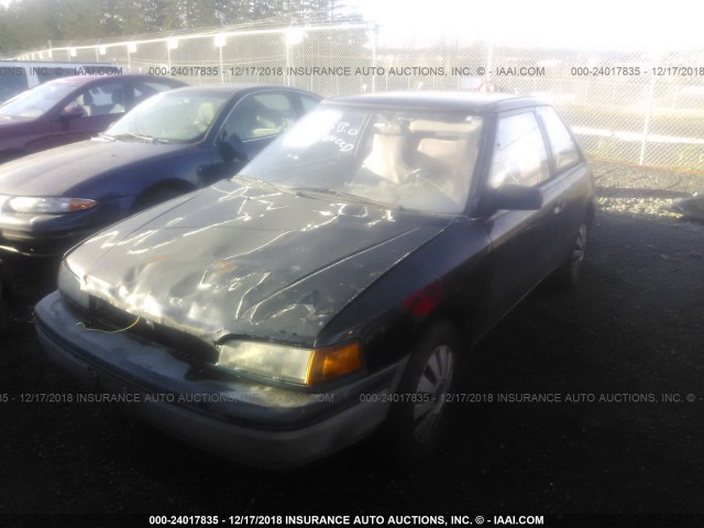 JM1BG232XM0290962 - 1991 MAZDA 323 SE BLACK photo 2