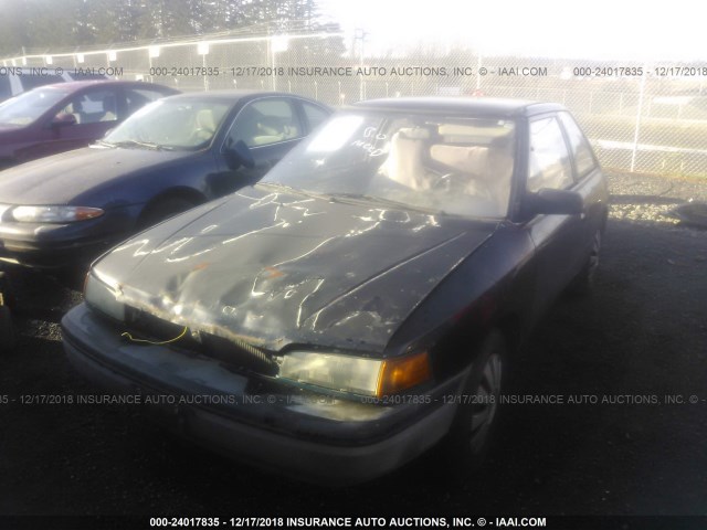 JM1BG232XM0290962 - 1991 MAZDA 323 SE BLACK photo 6