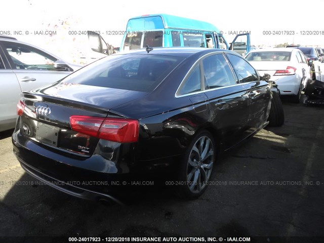 WAUHGAFC3CN133183 - 2012 AUDI A6 PRESTIGE BLACK photo 4