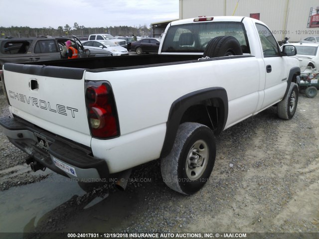 1GCHC24U37E144142 - 2007 CHEVROLET SILVERADO C2500 HEAVY DUTY WHITE photo 4