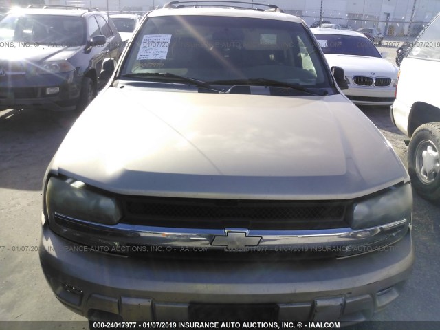 1GNDS13S142152773 - 2004 CHEVROLET TRAILBLAZER LS/LT BEIGE photo 6