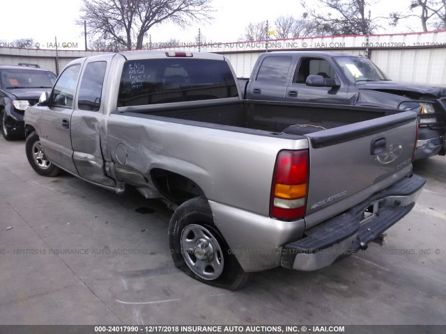 1GCEC19W02Z345148 - 2002 CHEVROLET SILVERADO C1500 BEIGE photo 3