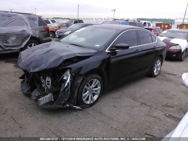 1C3CCCAB2GN102892 - 2016 CHRYSLER 200 LIMITED BLACK photo 2