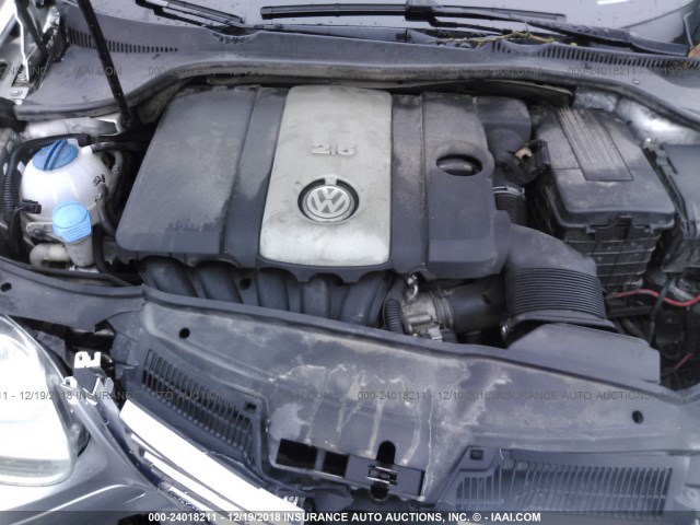 3VWRM71KX8M075458 - 2008 VOLKSWAGEN JETTA SE/SEL SILVER photo 10