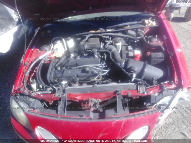 3FAFP11302R123312 - 2002 FORD ESCORT ZX2 RED photo 10