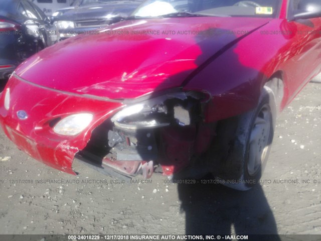 3FAFP11302R123312 - 2002 FORD ESCORT ZX2 RED photo 6