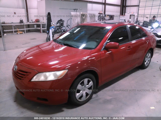 4T1BE46K97U024984 - 2007 TOYOTA CAMRY NEW GENERAT CE/LE/XLE/SE RED photo 2