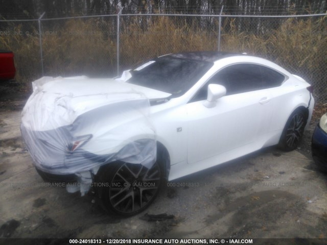 JTHSM5BC0G5002165 - 2016 LEXUS RC 300 WHITE photo 2