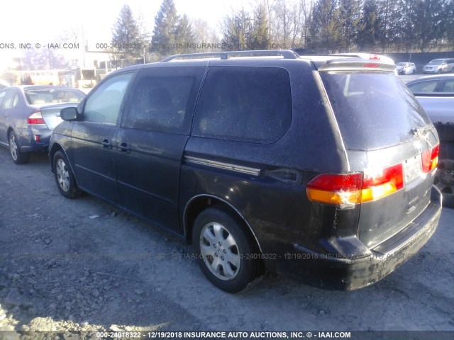 5FNRL18023B042989 - 2003 HONDA ODYSSEY EXL BLACK photo 3