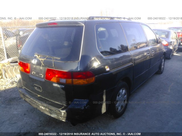 5FNRL18023B042989 - 2003 HONDA ODYSSEY EXL BLACK photo 4