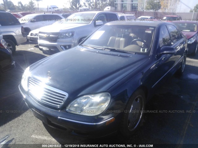 WDBNG75J9YA041016 - 2000 MERCEDES-BENZ S 500 BLUE photo 2