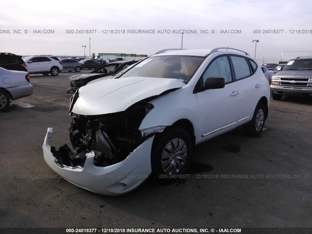 JN8AS5MT5FW673117 - 2015 NISSAN ROGUE SELECT S WHITE photo 2