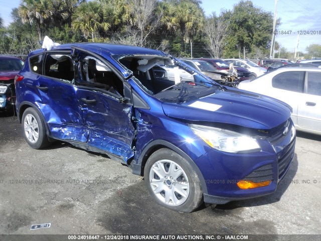 1FMCU0F77GUA18077 - 2016 FORD ESCAPE S BLUE photo 1