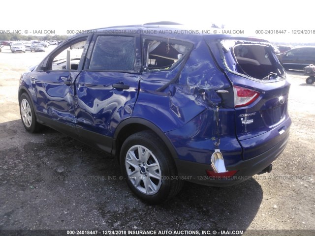 1FMCU0F77GUA18077 - 2016 FORD ESCAPE S BLUE photo 3