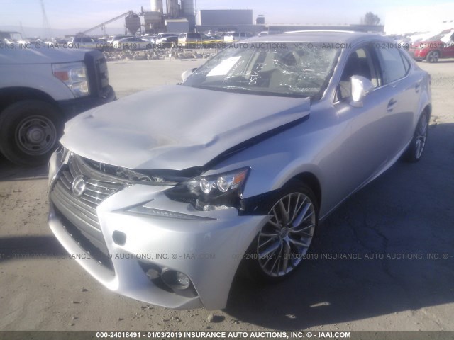 JTHBF1D2XF5056577 - 2015 LEXUS IS 250 SILVER photo 2