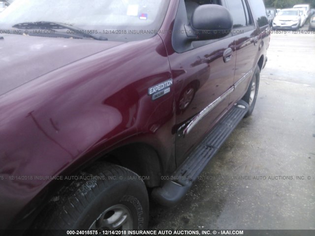 1FMRU15W21LB01633 - 2001 FORD EXPEDITION XLT MAROON photo 6