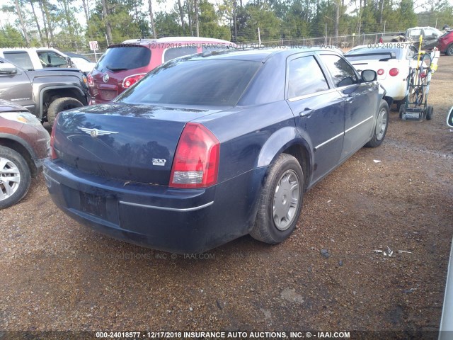 2C3KA53G76H226119 - 2006 CHRYSLER 300 TOURING Navy photo 4