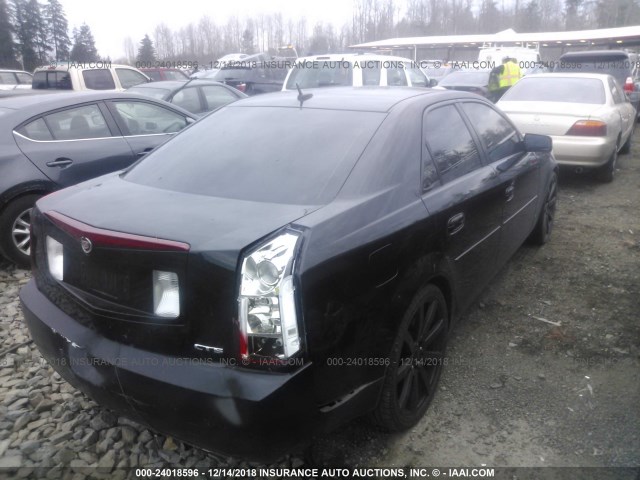 1G6DP577X70186463 - 2007 CADILLAC CTS HI FEATURE V6 BLACK photo 4