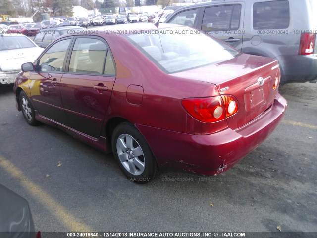 1NXBR30E26Z740318 - 2006 TOYOTA COROLLA CE/LE/S RED photo 3