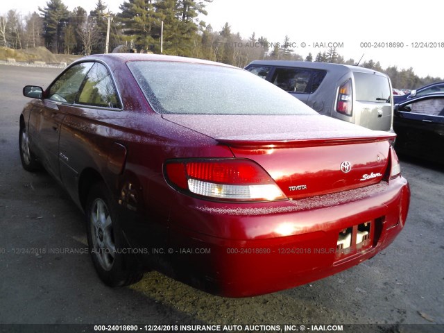 2T1CF28P8YC295665 - 2000 TOYOTA CAMRY SOLARA SE/SLE Qırmızı foto 3
