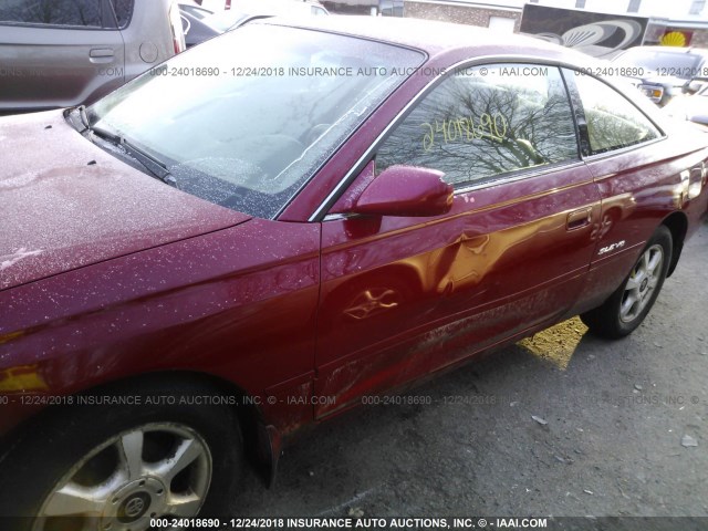 2T1CF28P8YC295665 - 2000 TOYOTA CAMRY SOLARA SE/SLE Qırmızı foto 6