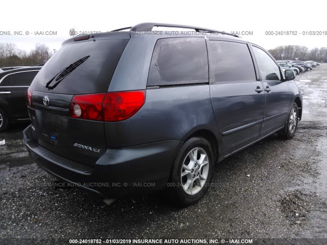 5TDZA22C66S525299 - 2006 TOYOTA SIENNA XLE/XLE LIMITED Dark Blue photo 4