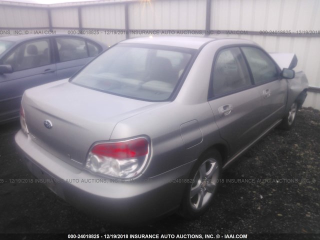 JF1GD61637H511566 - 2007 SUBARU IMPREZA 2.5I SILVER photo 4