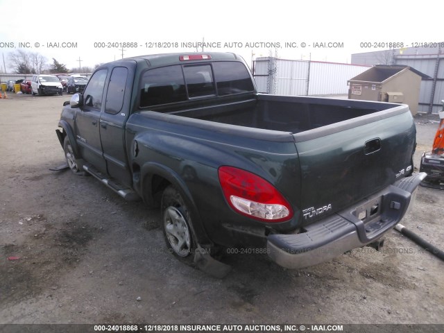 5TBBT44173S393645 - 2003 TOYOTA TUNDRA ACCESS CAB SR5 GREEN photo 3