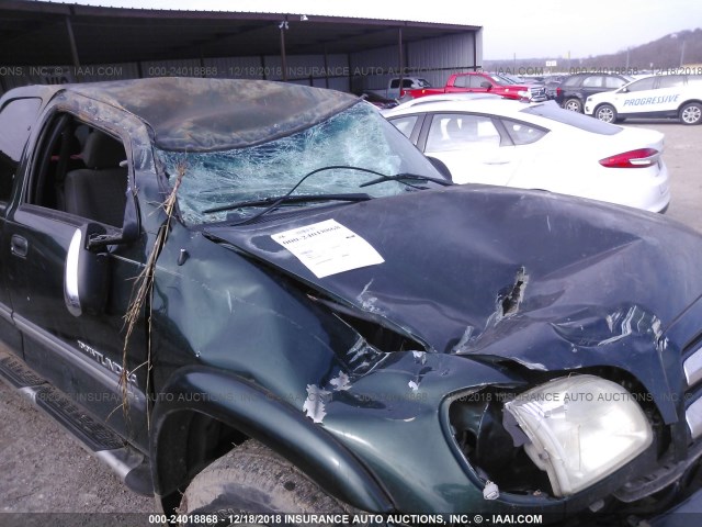 5TBBT44173S393645 - 2003 TOYOTA TUNDRA ACCESS CAB SR5 GREEN photo 6