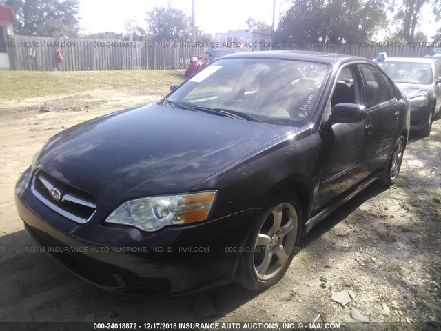 4S3BL626166211668 - 2006 SUBARU LEGACY 2.5I LIMITED BLACK photo 2