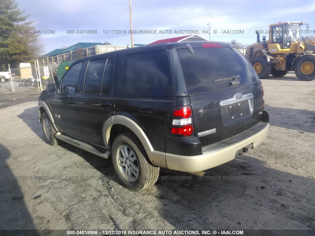 1FMEU64E96UA89227 - 2006 FORD EXPLORER EDDIE BAUER BLACK photo 3