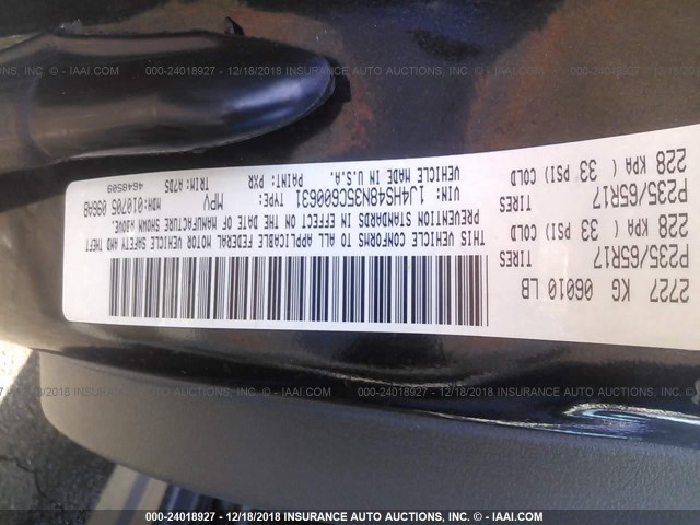 1J4HS48N35C600631 - 2005 JEEP GRAND CHEROKEE LAREDO/COLUMBIA/FREEDOM 黑色 照片 9