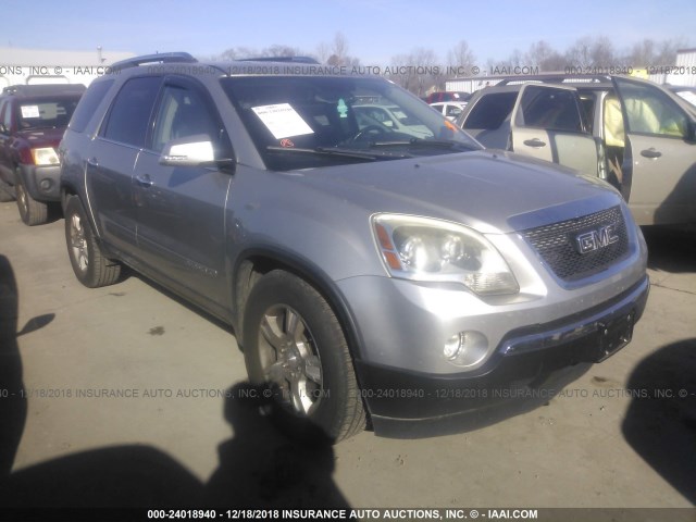 1GKEV23768J146909 - 2008 GMC ACADIA SLT-1 SILVER photo 1